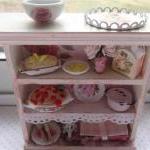 Dollhouse Miniature Pink Paris Vintage Pantry..