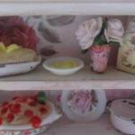 Dollhouse Miniature Pink Paris Vintage Pantry..