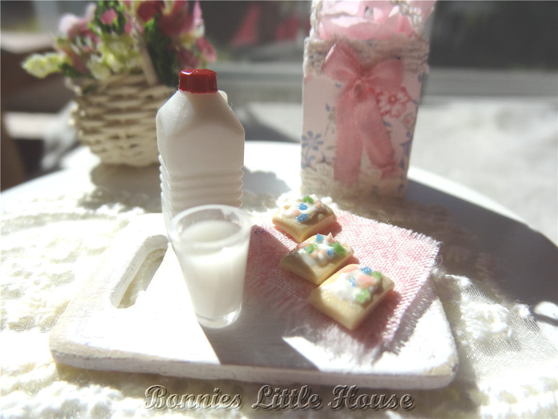 Dollhouse Miniature Pop Tart Breakfast